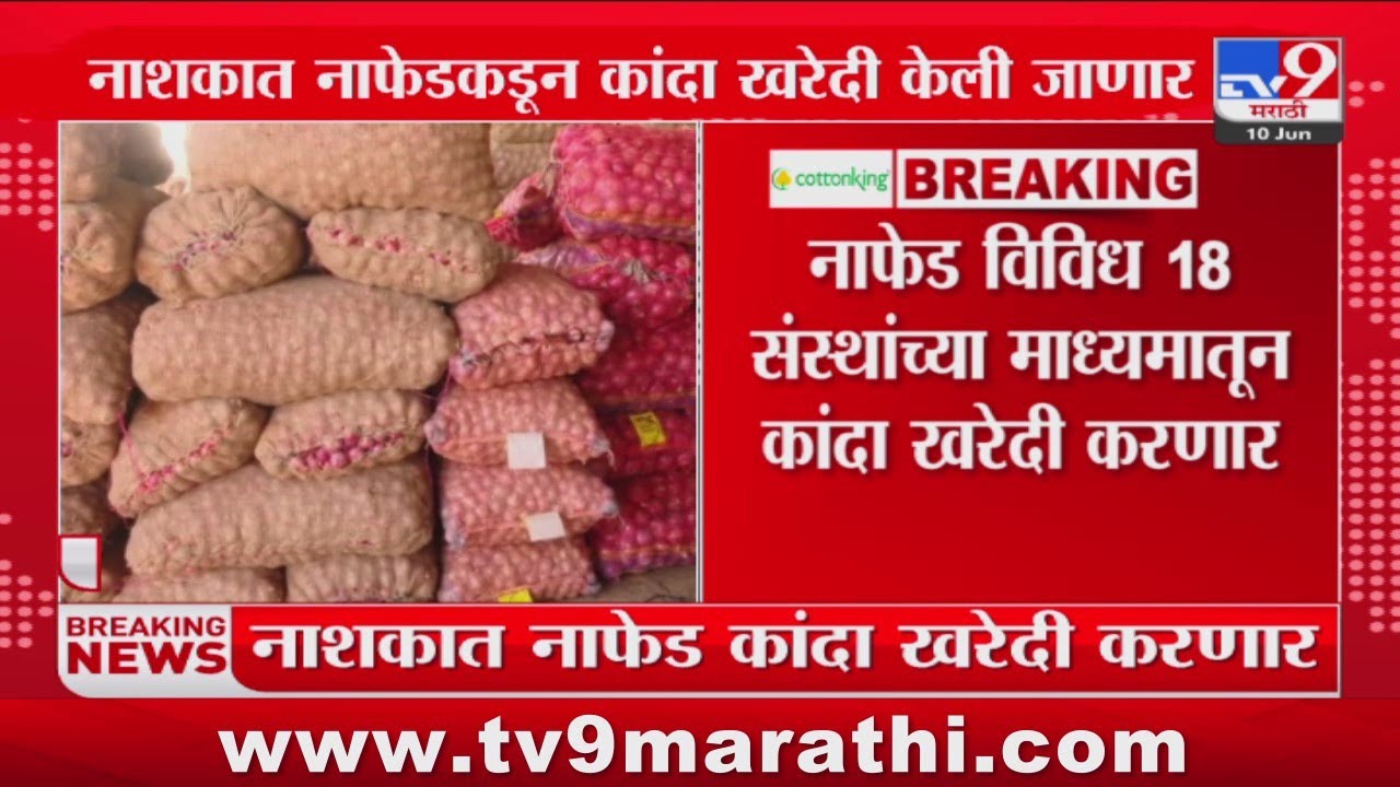 Nashik Breaking | नाशकात नाफेडकून कांदा खरेदी केली जाणार : tv9 Marathi