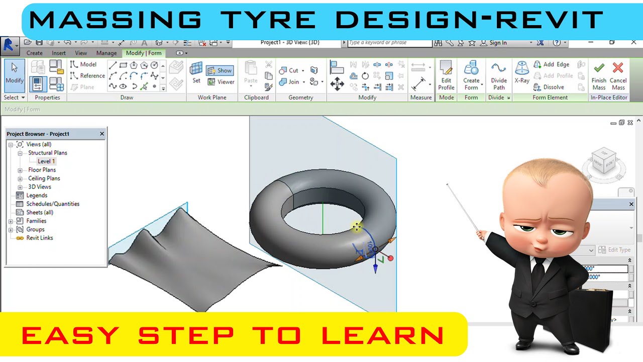 MASSING IN REVIT | CREATIVE DESIGN | RADIAL PARAMETRIC DESIGNS