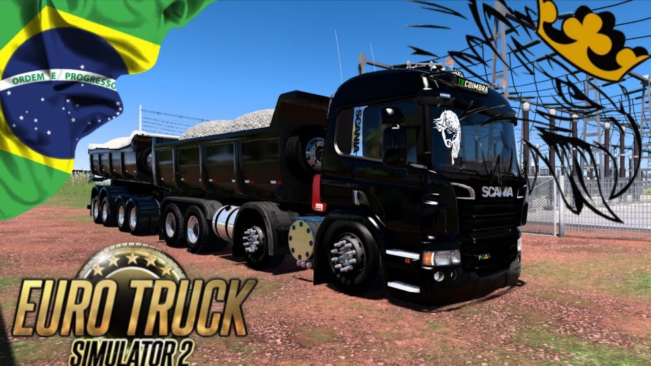 SCANIA P  COM  A JULIETA CAÇAMBA NO MAPA RBR...