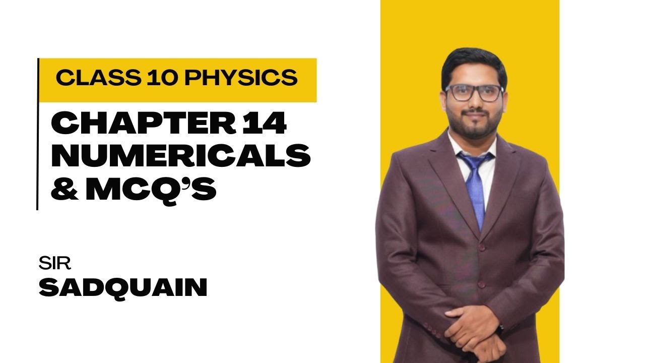Class 10 Physics Chapter 14 Electrostatics Numerical & MCQ's