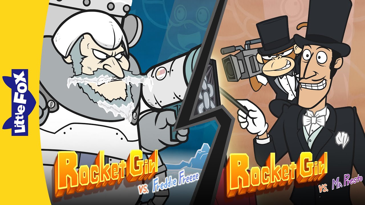 Rocket Girl Battles Freddie Freeze and the Evil Magician | Little Fox