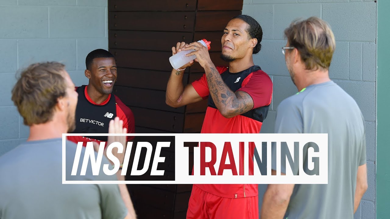 Inside Training: Van Djik & Wijnaldum cheered on by Klopp | Gruelling lactate test
