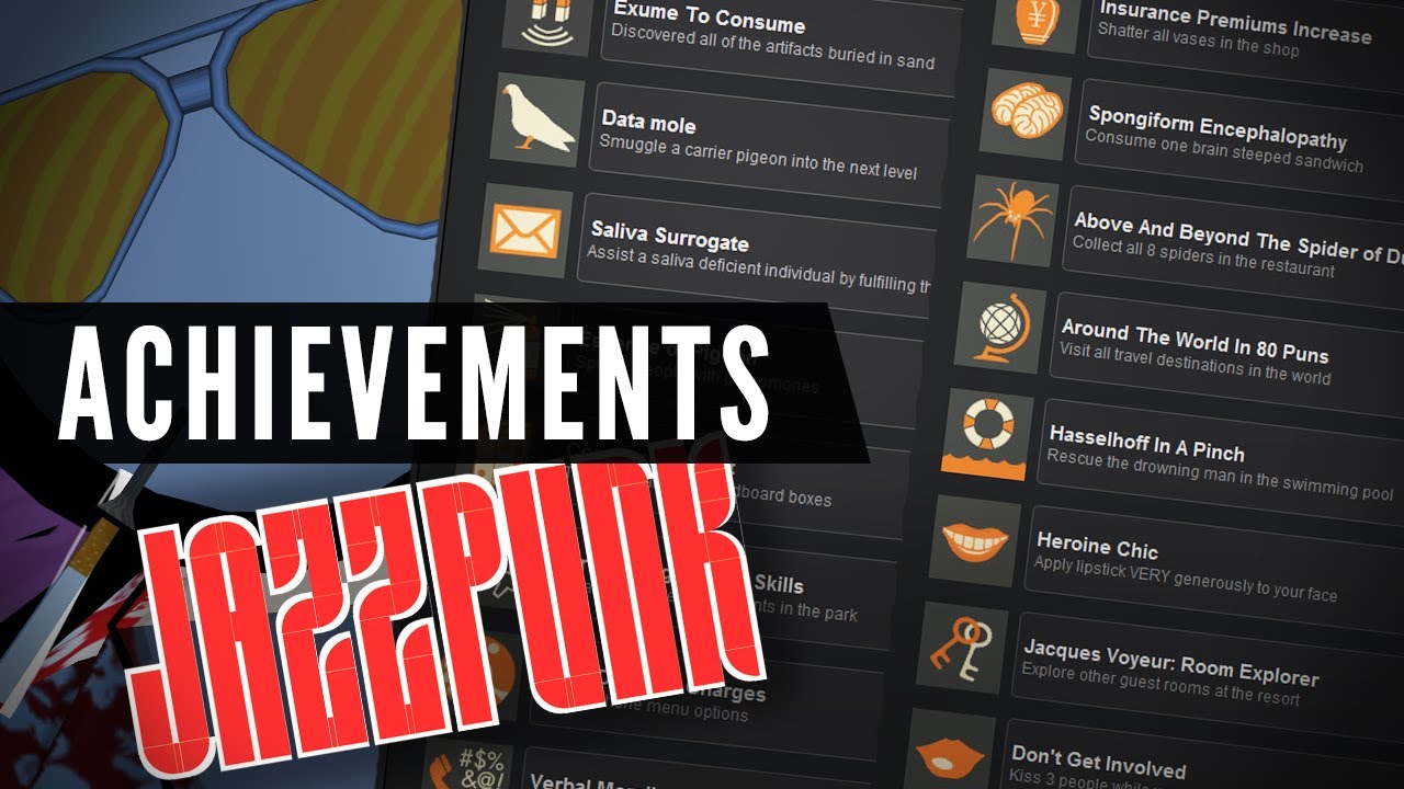 JAZZPUNK - All Achievements!