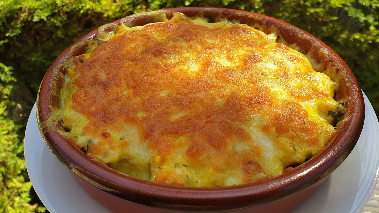 غراتان بروكلو  و دجاج أو شوفلور gratin de chou-fleur et poulet
