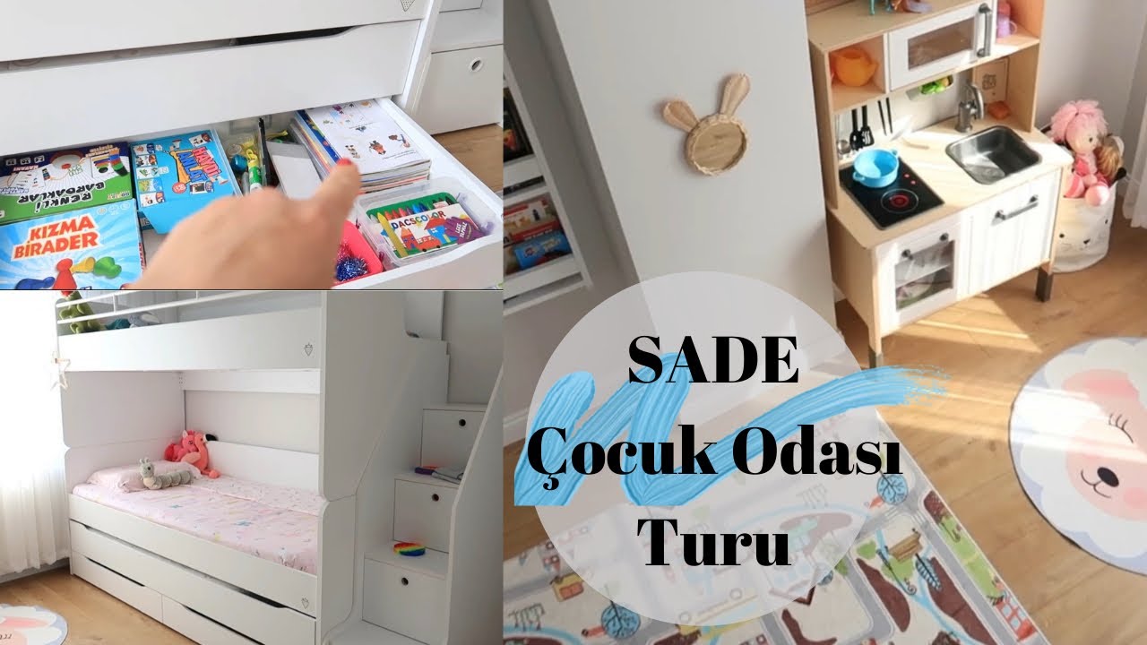 ÇOCUK ODASI TURU , MİNİMALİZM VE SADELİK | ÇOCUKLU AİLE