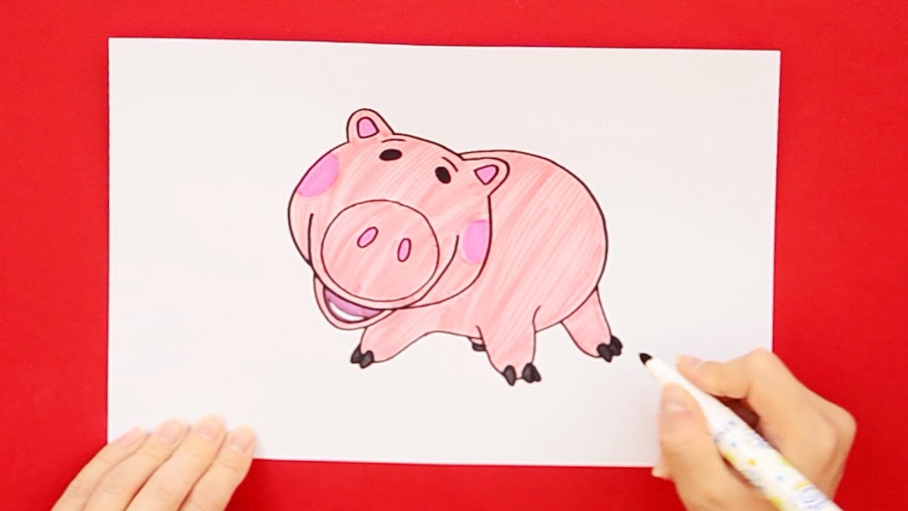 How to draw Hamm - Disney Toy Story