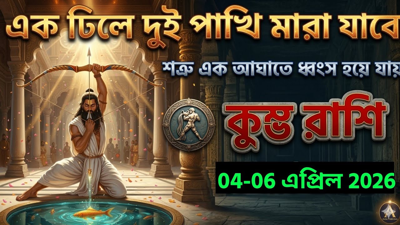 কুম্ভ রাশি, ১৪-১৬ মার্চ, ২০২৬ এক ঢিলে দুই পাখি মারা যাবে একা একা ভিডিও দেখছি ।