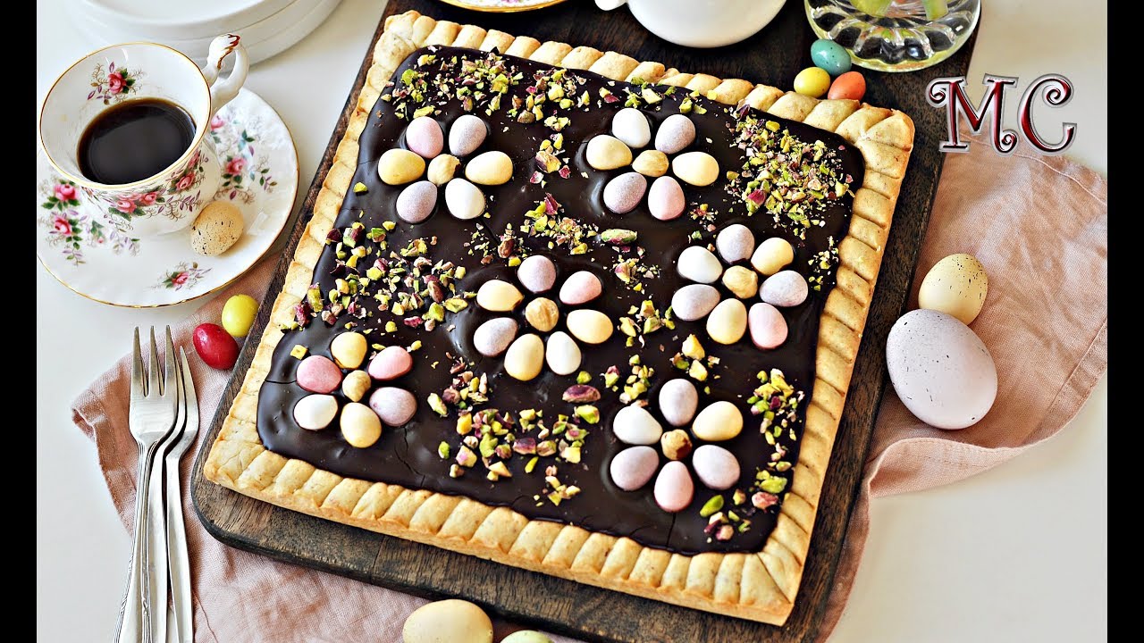 Wielkanocny Mazurek z Chałwą i Czekoladą – PRZEPIS – Mała Cukierenka