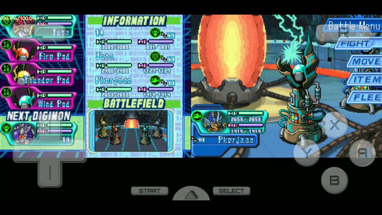 DraStic Digimon World DS Chronomon Destroy Mode Final Boss