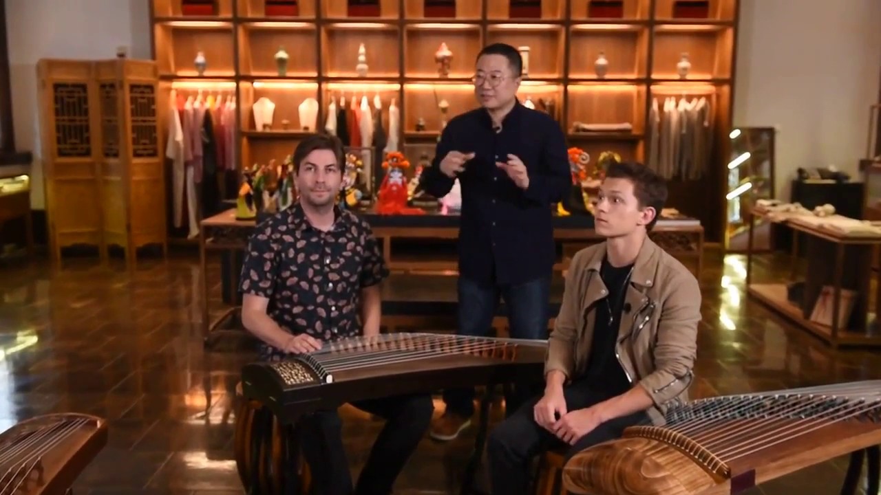 Tom Holland Learns and Plays Chinese Music
