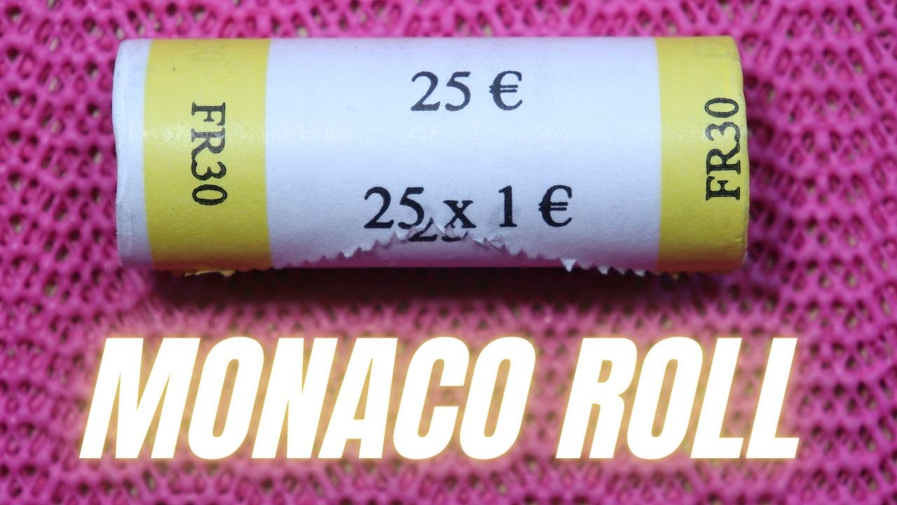 1 Euro Monaco Coin Roll