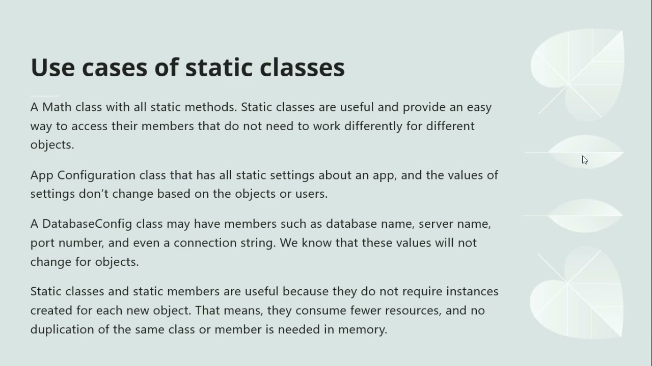 Static class in C#