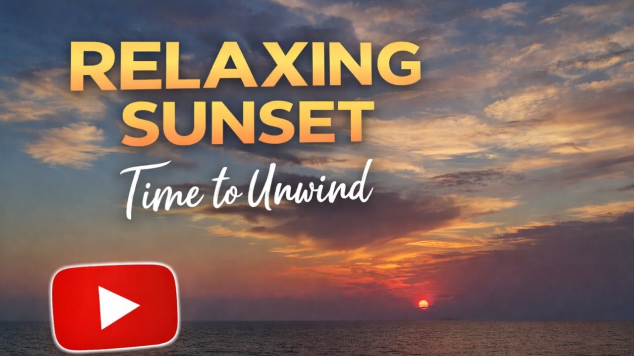 Peaceful Ocean Sunset 🌅 | Relaxing Evening View
