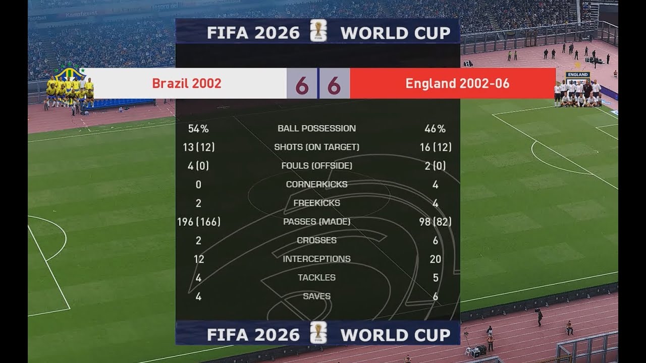 PES2021 Brazil 2002 vs England 2002