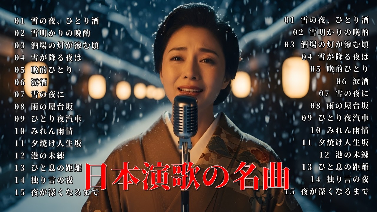 【70歳以上専用】雪の夜に独りで聴く、心に沁みる昭和演歌メドレー ❄️ 涙が出るほど懐かしい名曲集