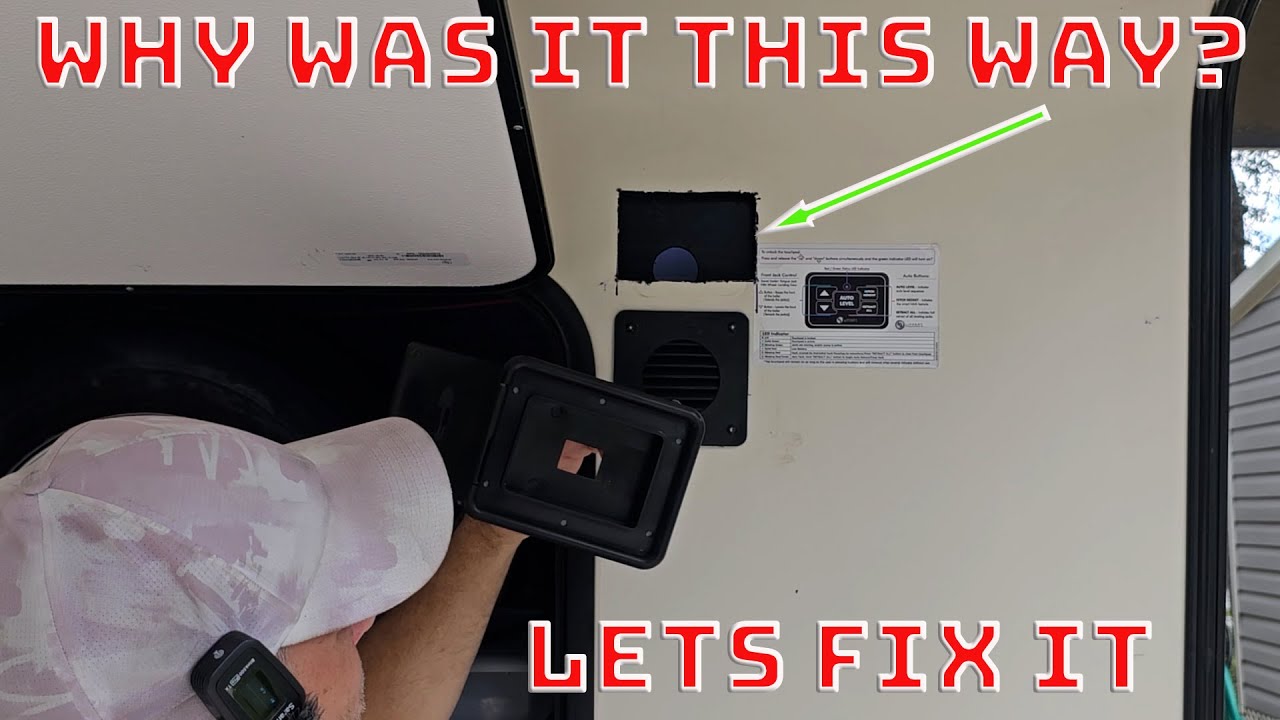 Installing An RV Level Control Box In The 5th Wheel. It Should Have Been There!