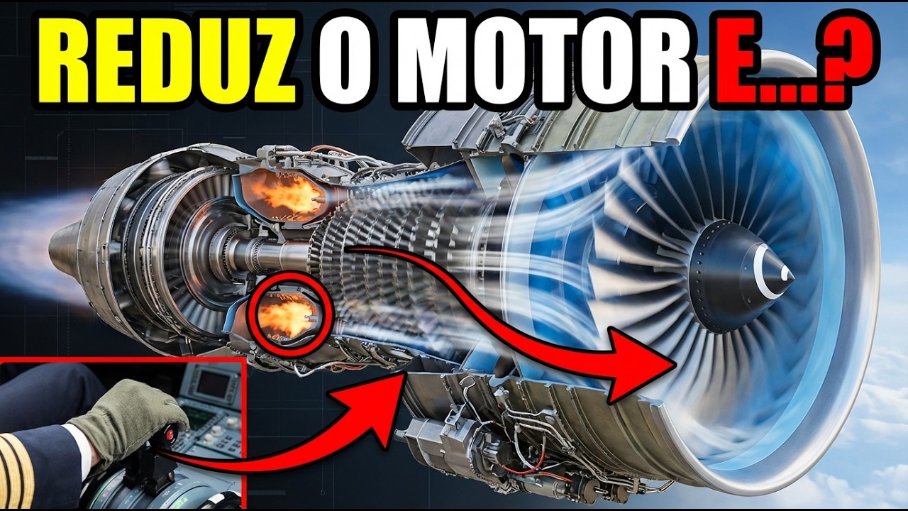 O que acontece dentro do motor quando o piloto “reduz” em voo?