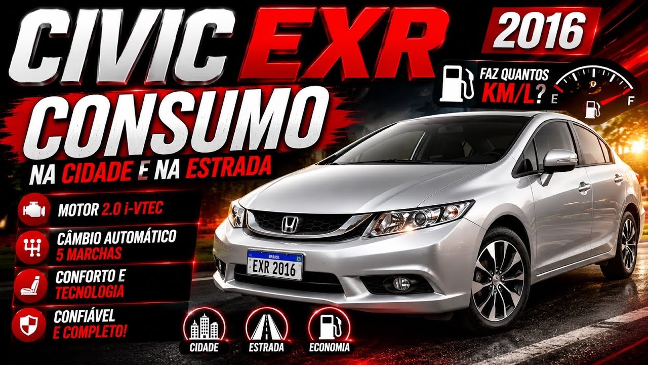 CONSUMO REAL DO CIVIC G9 E DETALHES DO CARRO!