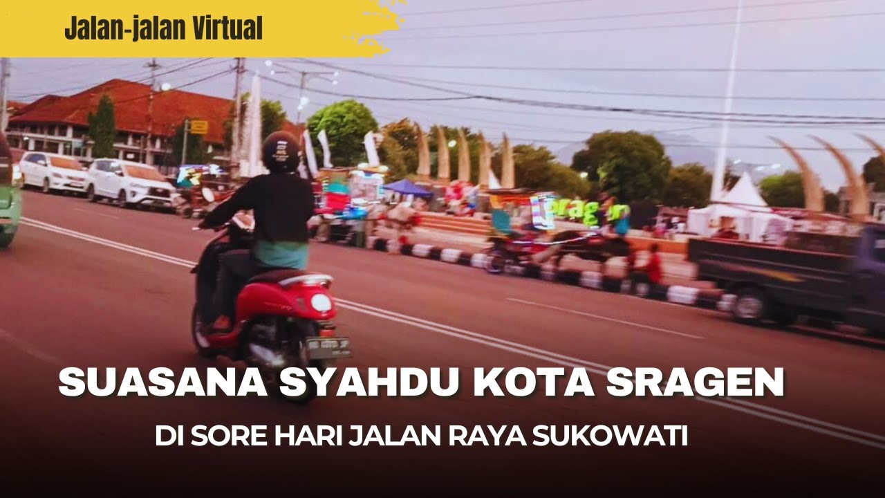 Suasana Sore Pusat Kota Sragen yang Bikin Rindu