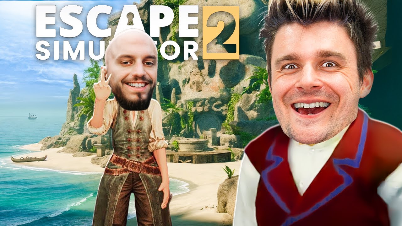 BLADII i ZWIERZAK *Rozwiązują Zagadki* na WYSPIE SKARB&Oacute;W 🔥 w Escape Simulator 2