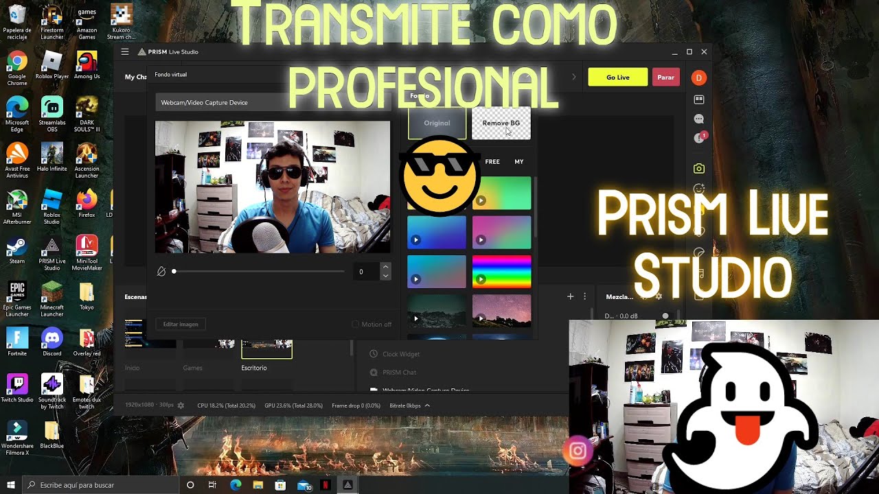 Cómo utilizar Prism Live Studio?