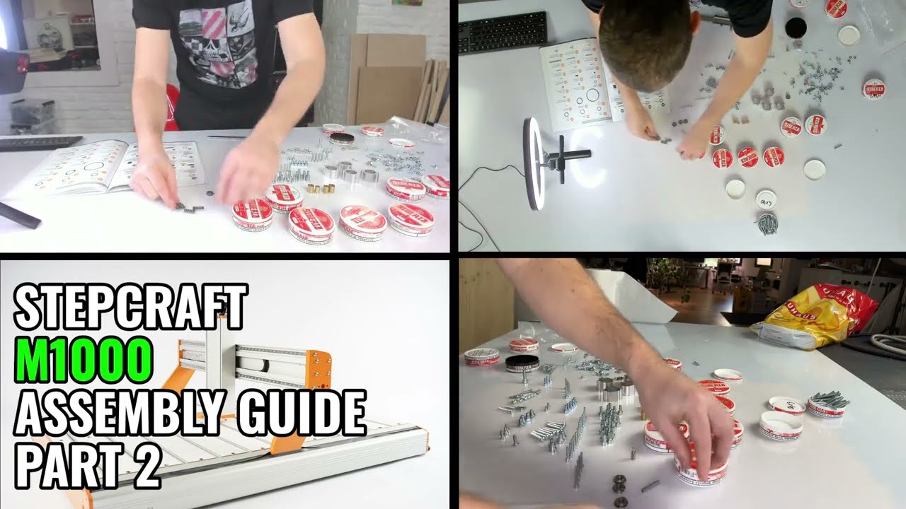 Stepcraft M1000 Assembly Guide Part 2 - Assembly 1 - Preparing blocks