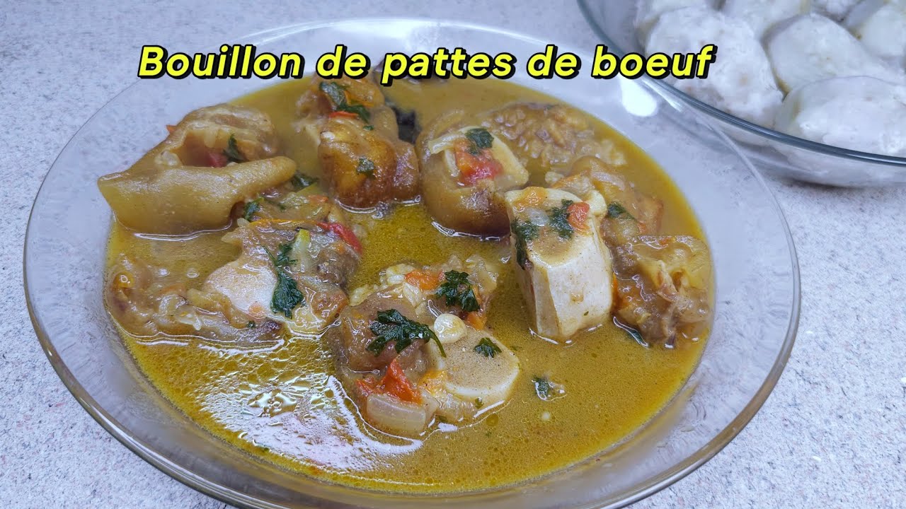Bouillon de Pattes de Bœuf comme au Pays : Épicé et Plein de Saveurs ! 🇨🇲🔥