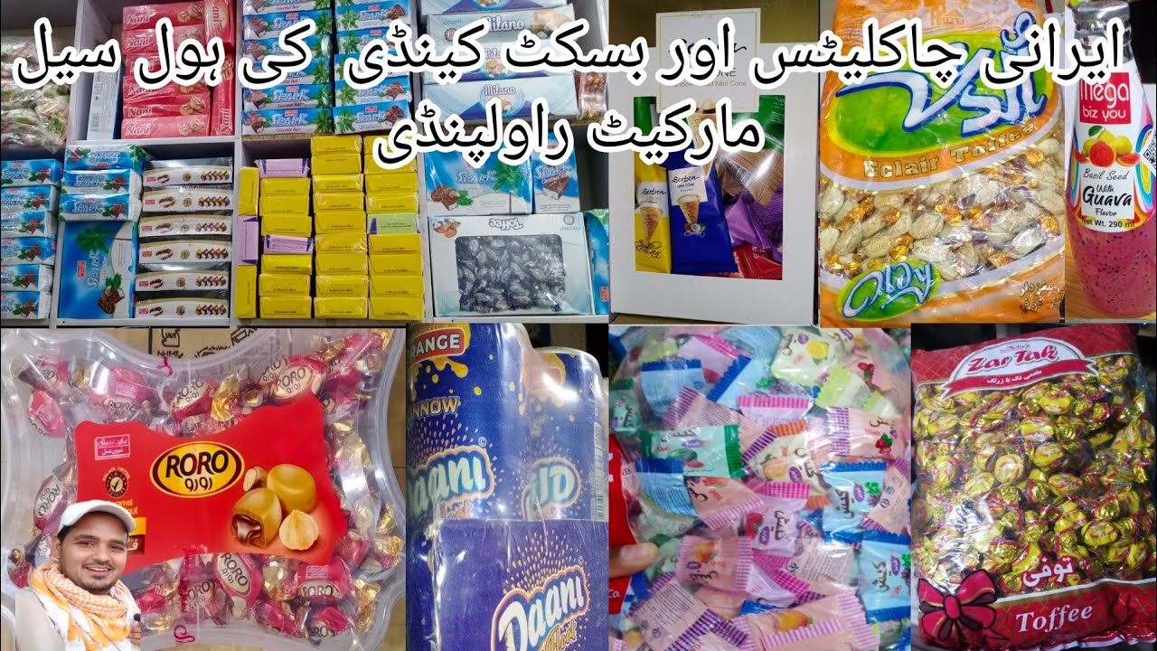 Irani Chocolate And Products Wholesale Market Rawalpindi||Irani Chocolate Biscuit toffee rates.
