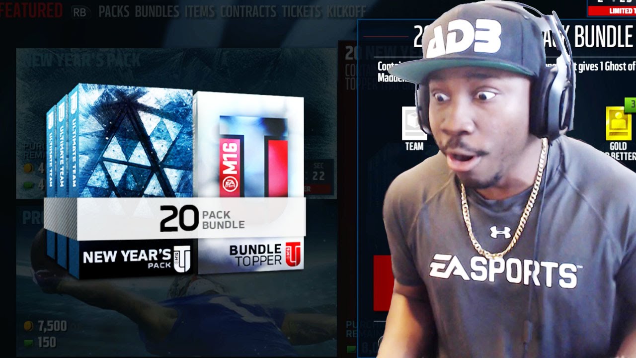 NEW YEAR'S BUNDLE PACK OPENING! Madden 16 Ultimate Team Gameplay Ep. 30
