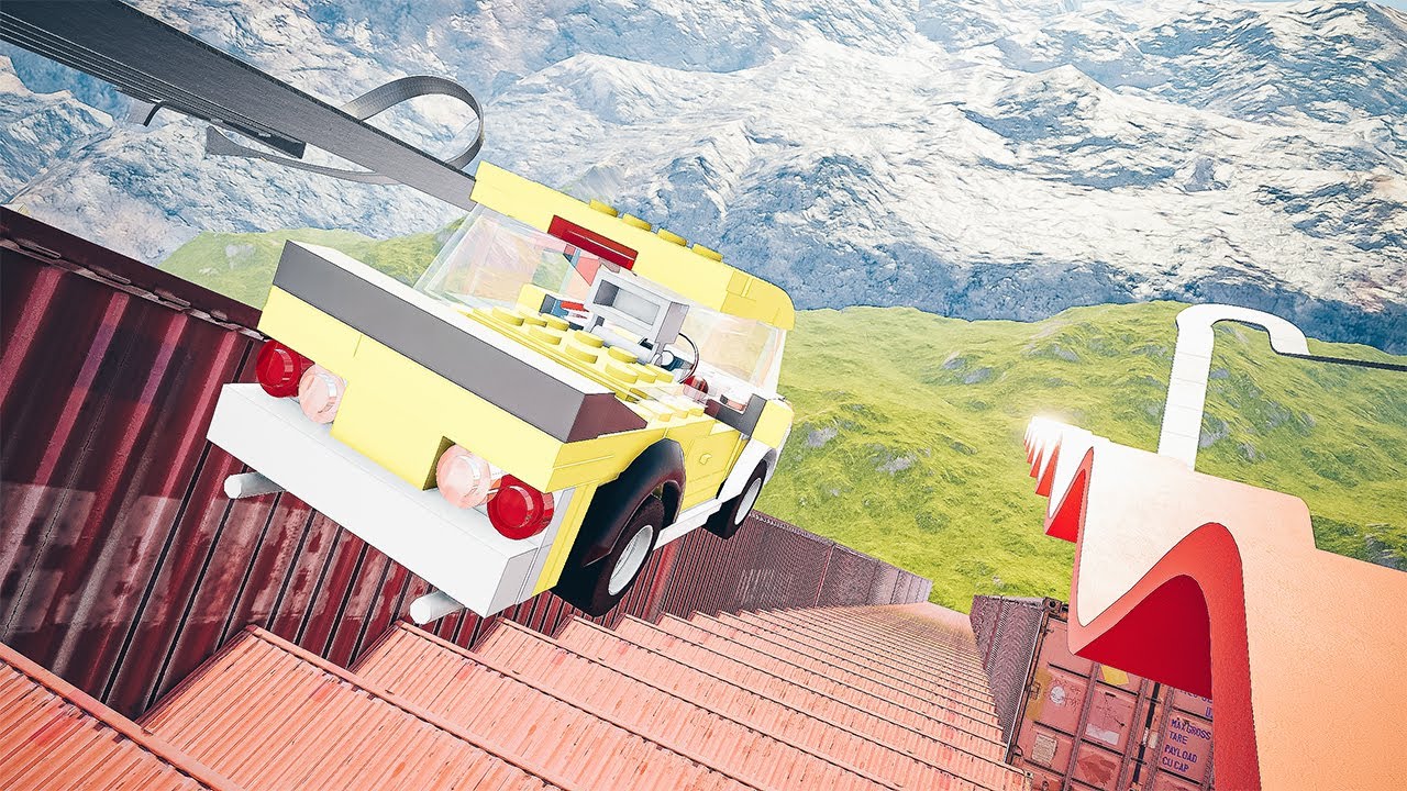 Realistic Lego Car Death Falls – BeamNG.Drive