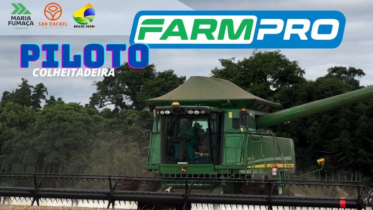 Colheita de trigo 🌾 com Piloto Farmpro - tela Max 10