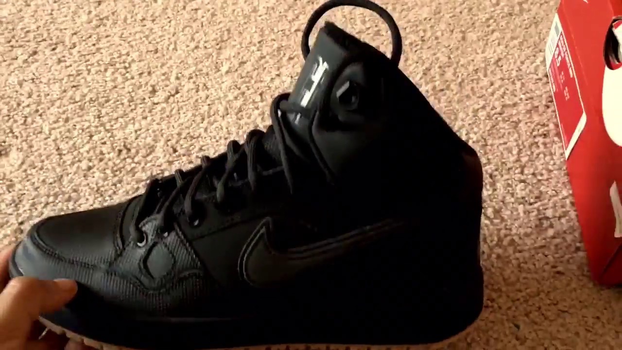 NIKE SON OF FORCE MID WINTER BLACK