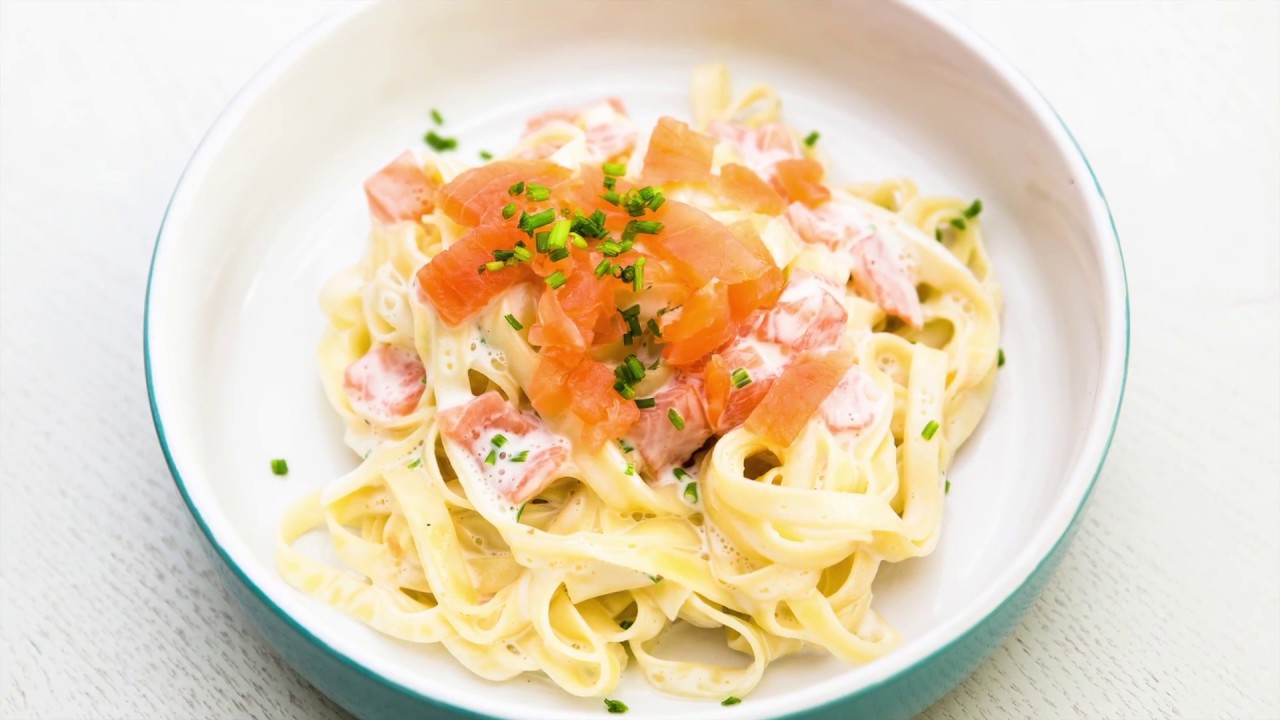 Pâtes au saumon fumé