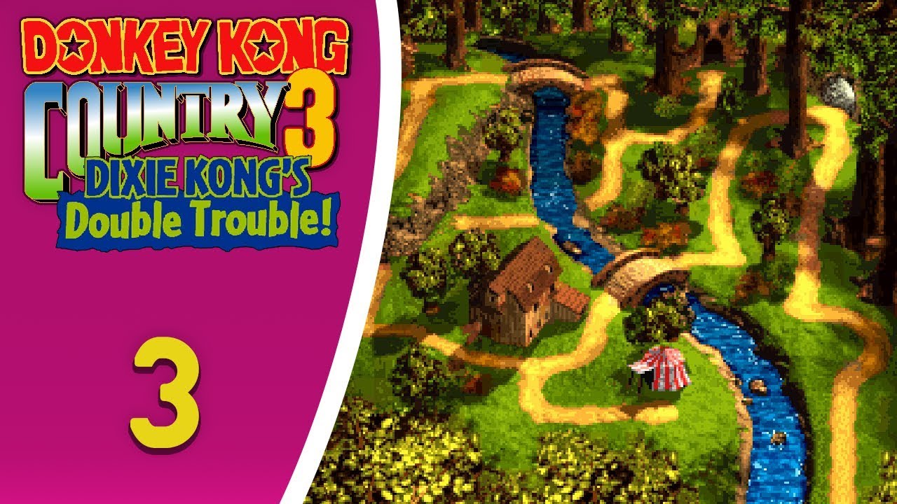 Let's Play Donkey Kong Country 3 (BLIND) Part 3: HOW MUCH WOOD