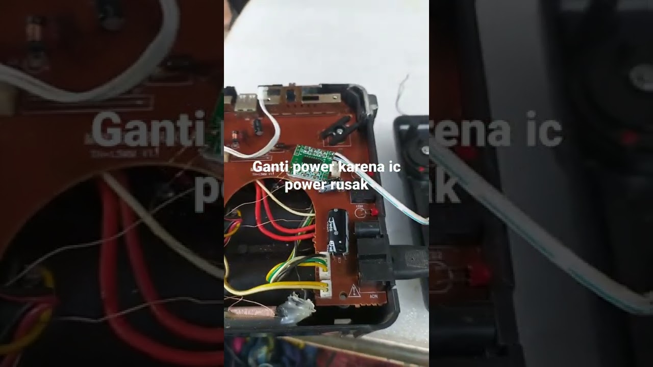 ganti power radio karena ic powernya rusak