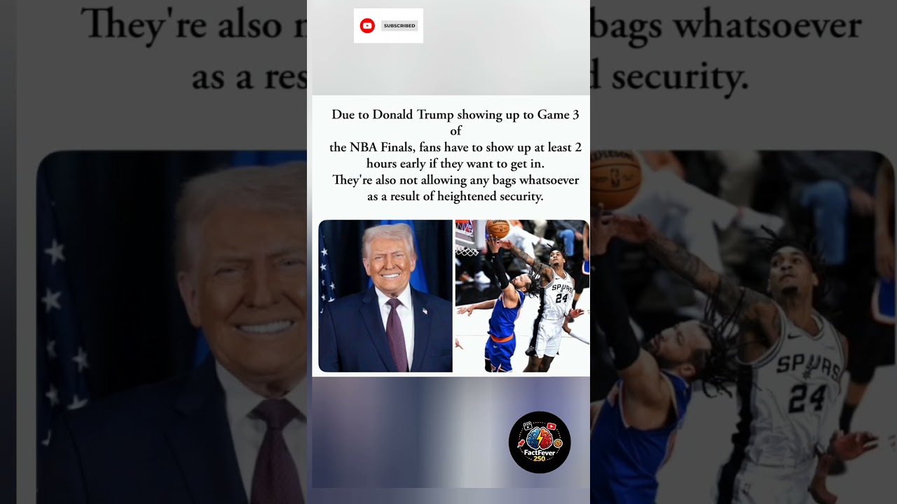 Heightened Security Reported for NBA Finals Game 3 Due to Donald Trump Attendance 🏀🚨