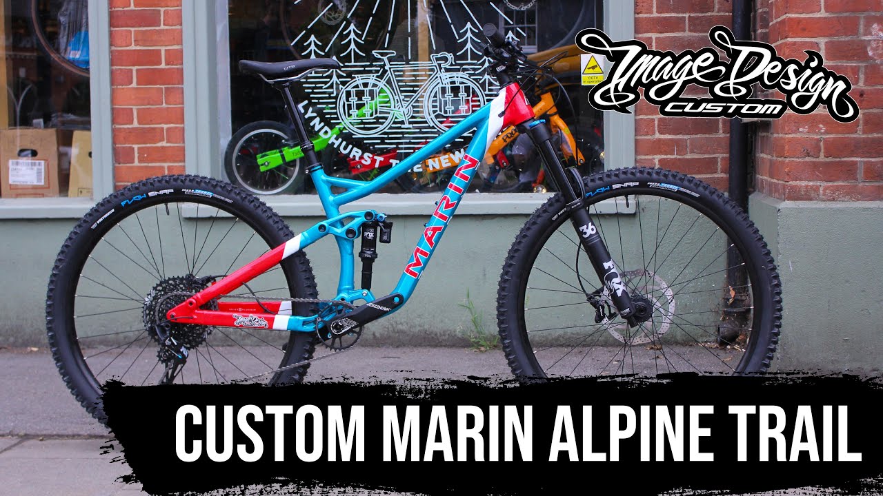 We custom painted a ONE OF A KIND Marin Alpine Trail!! // Image Design Custom