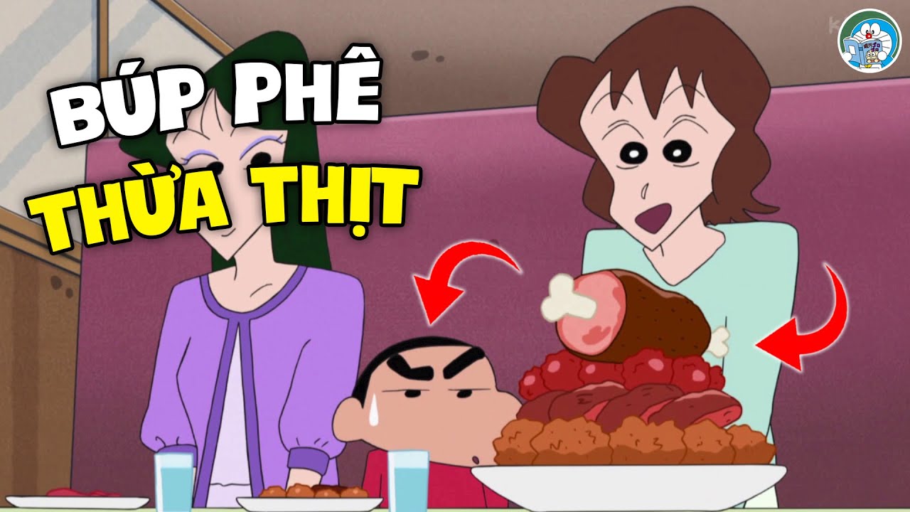Siêu Tổng Hợp Shin - Thử Thách Búp Phê Thịt | Shin Tập Mới Để Ăn Cơm | Shin Cậu Bé Bút Chì