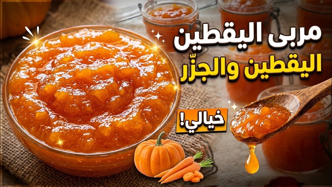 عمل مربى اليقطين والجزر المبشور بسهولة!  confiture de  citrouille