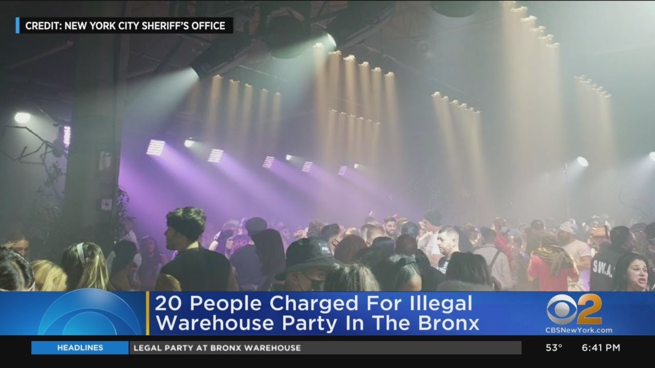 NYPD Breaks Up Large Illegal Warehouse Party In Bronx