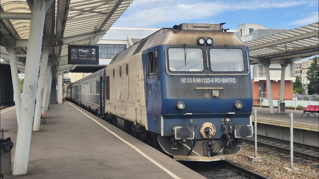 Trenuri si activitate feroviara in Gara Pitesti / Trains and rail activity in Pitesti rail station