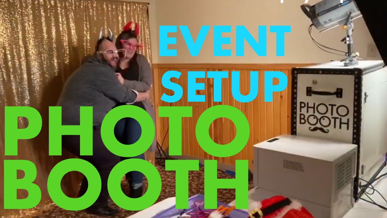 Photo Booth Event Setup With Printer