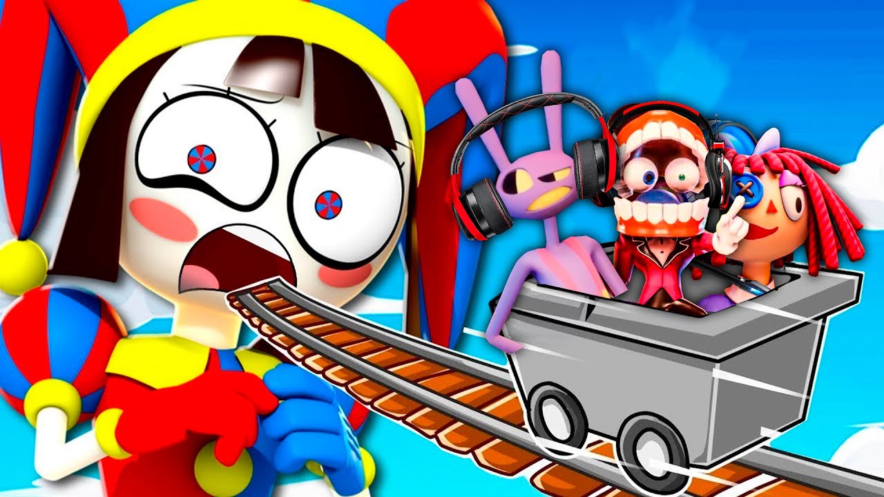 The Amazing Digital Circus Characters Play CART RIDE INTO CUTE POMNI