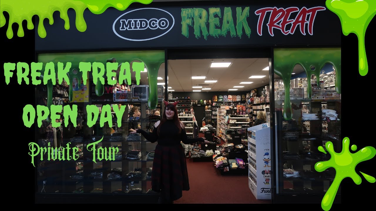 FREAK TREAT Opening Day! Burtons New Horror & Pop Culture Shop! Private Tour