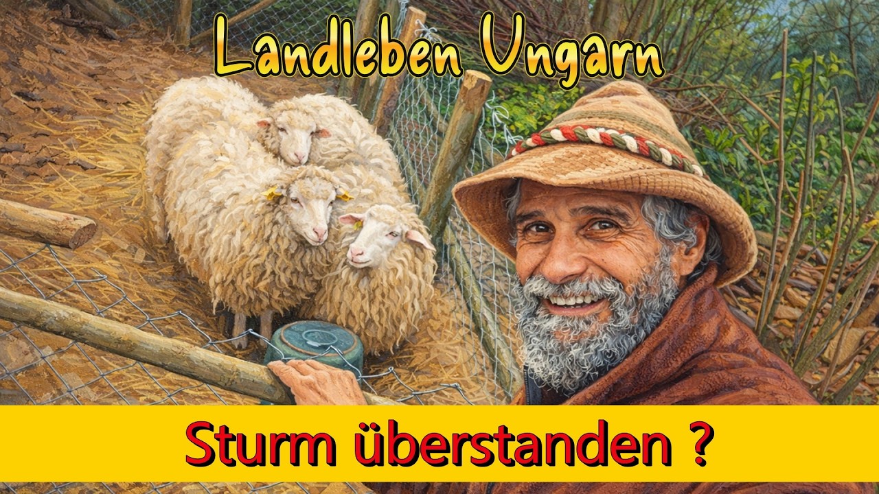 Sturm &uuml;berstanden Landleben in Ungarn