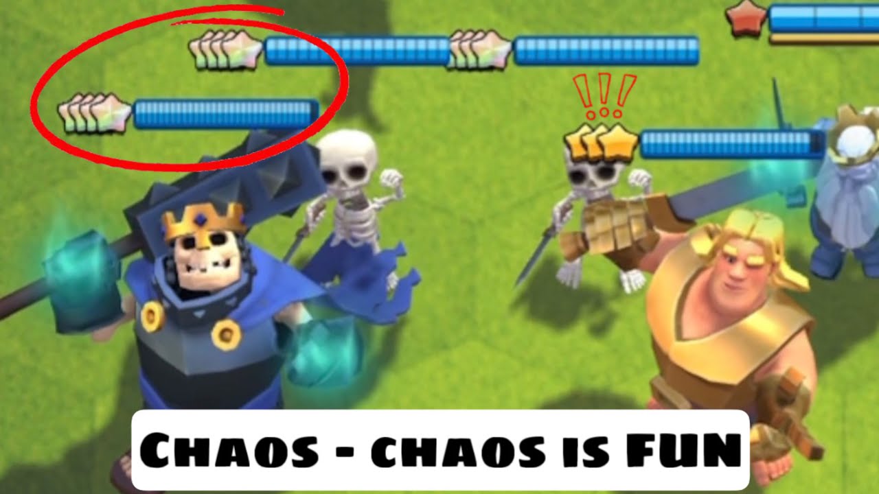 Chaos Chaos is Super Fun In Merge Tactics #clashroyale #mergetactics 