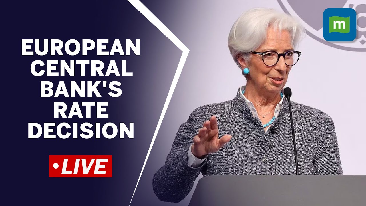 Moneycontrol Live: глава Европейского центрального банка Кристин Лагард о решении по ключевой про...