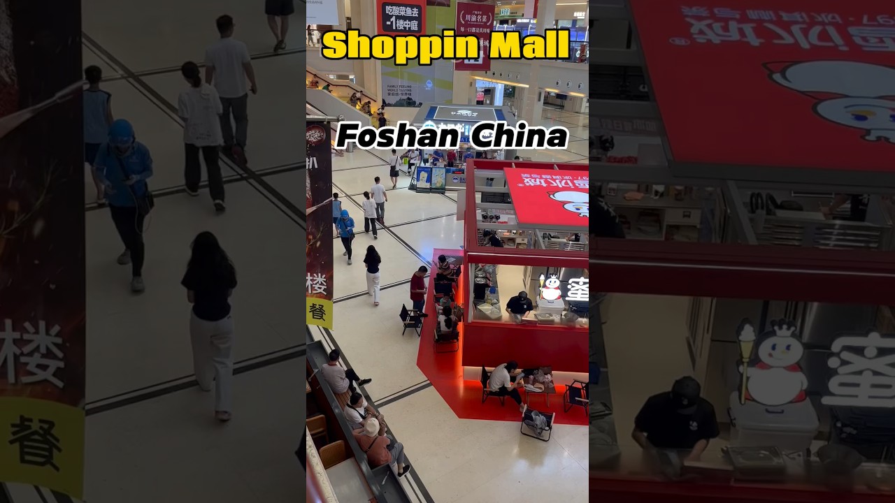 Pretty Shopping Mall in Foshan,Guangdong Province,China #china  #foshan  #shoppingmall #cantonese