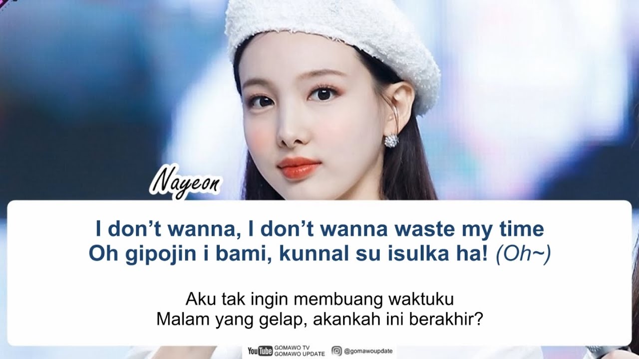 TWICE - UP NO MORE EASY LYRICS/INDO SUB by GOMAWO