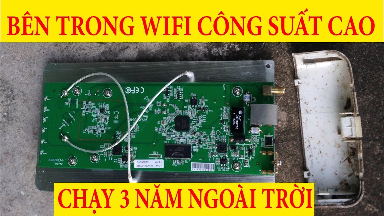 Wifi Công Suất Cao Ngoài Trời Chạy 3 Năm Vẫn Như Mới